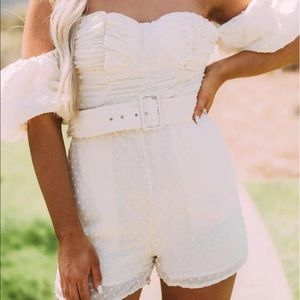 Off the shoulder romper